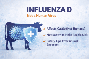 Influenza D mainly infects animals