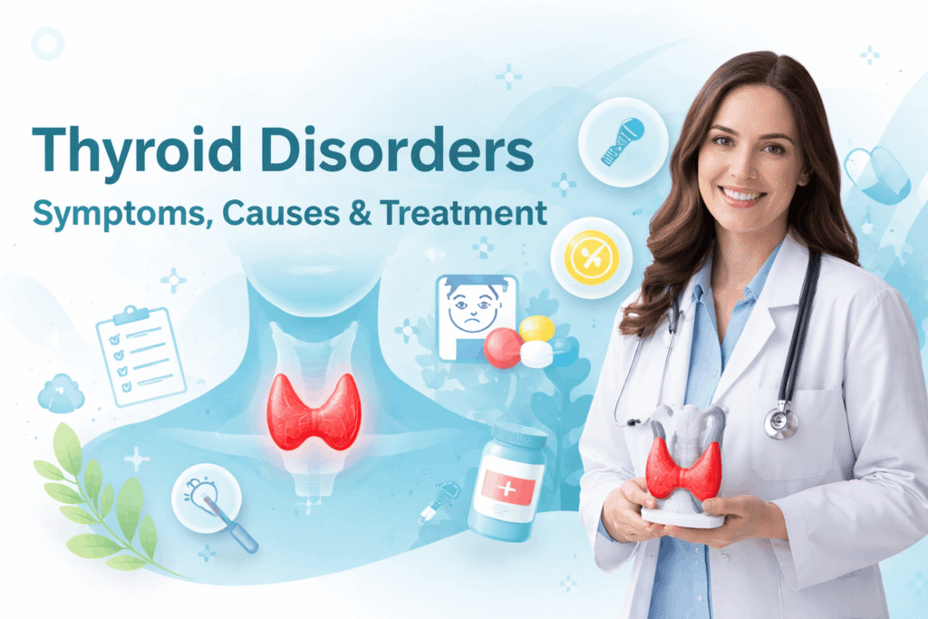 Thyroid Disorders symptoms causes treatment and thyroid medication, Mindshape clinic