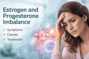 Estrogen and progesterone imbalance symptoms in women