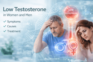 Low testosterone symptoms in women and men