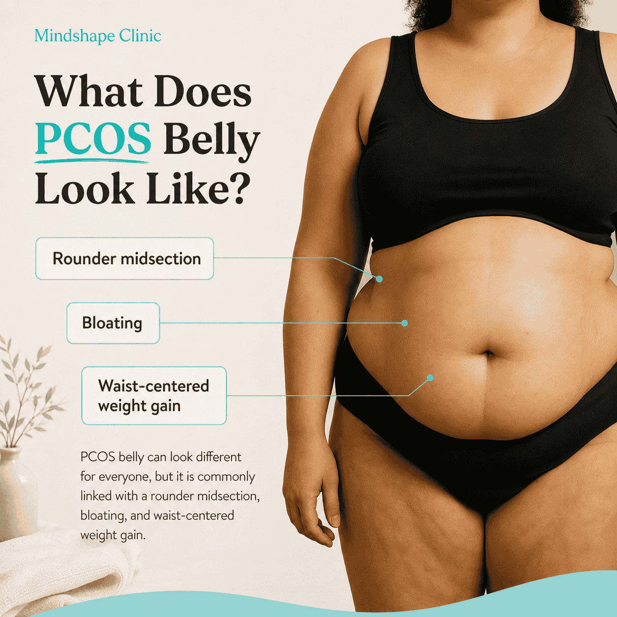 PCOS Belly Looks at mindshape clinic