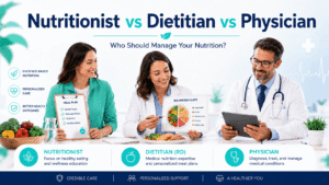 nutritionist vs dietitian and physician nutrition management consultation