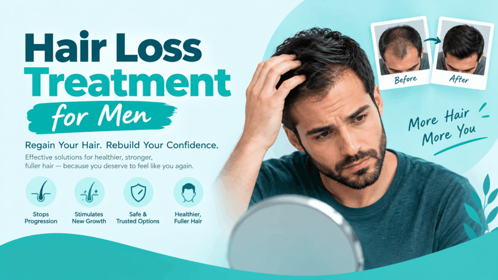 Hair Loss Treatment Banner for Men | Mindshape Clinic | Mindshape Clinic hair-loss-treatment-men-causes-diagnosis-in-USA